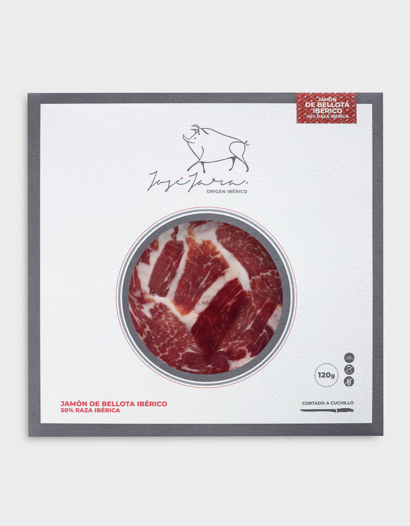 JOSÉ JARA Jamón bellota 50 Raza Ibérica Sobre 120g