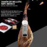 Jamón de Bellota 100% ibérico especial Navidad José Jara con lote de Chorizo, Salchichón y Lomo de Bellota y Queso