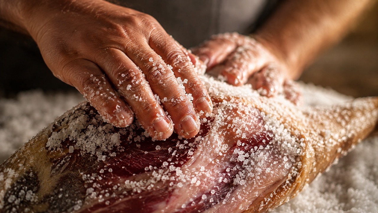 El papel de la sal en la elaboración del jamón ibérico